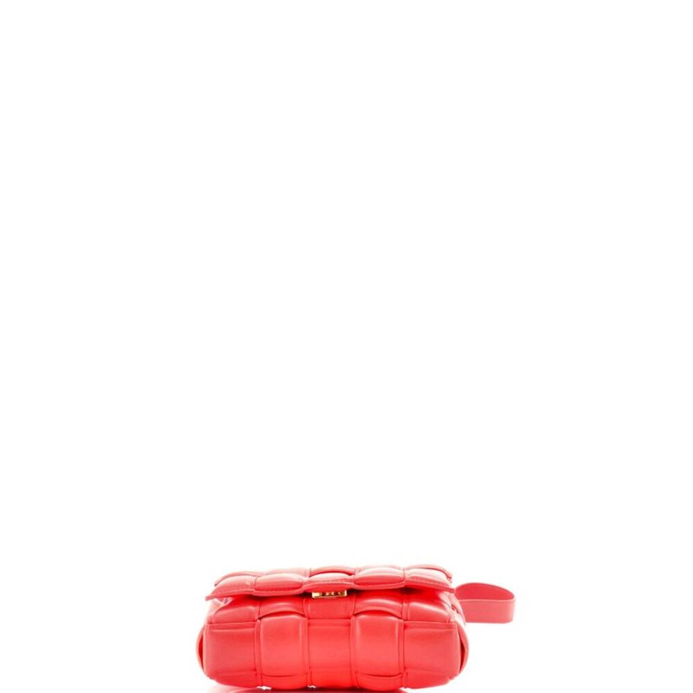 Bottega Veneta Cassette Crossbody Bag Padded Maxi Intrecciato Leather Small Red - Picture 4 of 6